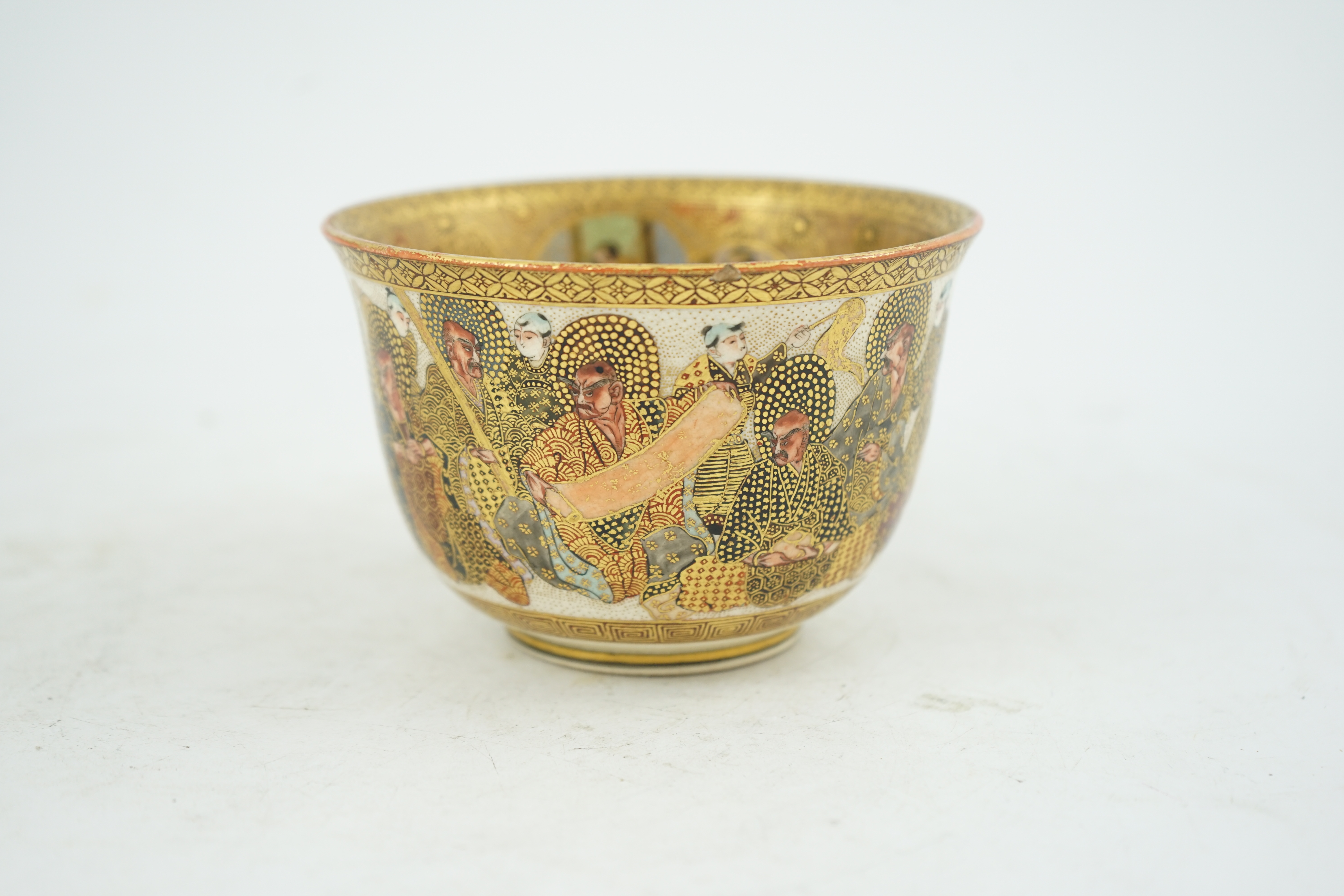 A Japanese Satsuma ‘rakan’ bowl, Meiji period